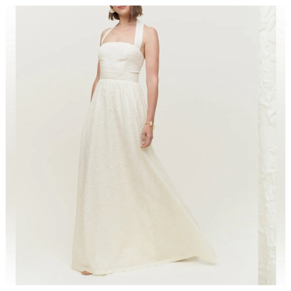 Women's Reformation Edessa Dress Size 6 Ivory